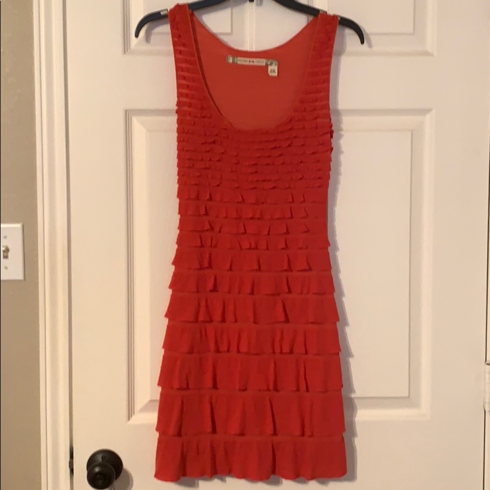 Chelsea & Violet Fitted Tiered Ruffle Dress